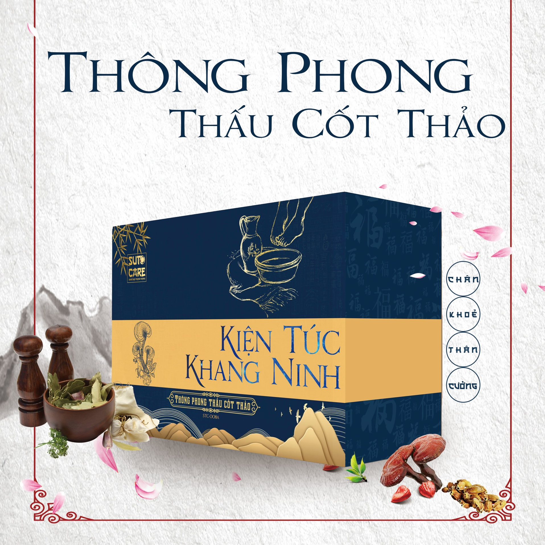 Ngâm, xông chân Thông Phong Thấu Cốt Thảo